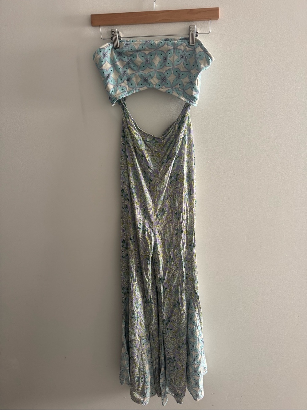 Free People Juliet Cutout Strapless Wide Leg Jumpsuit - Picture 3 of 10